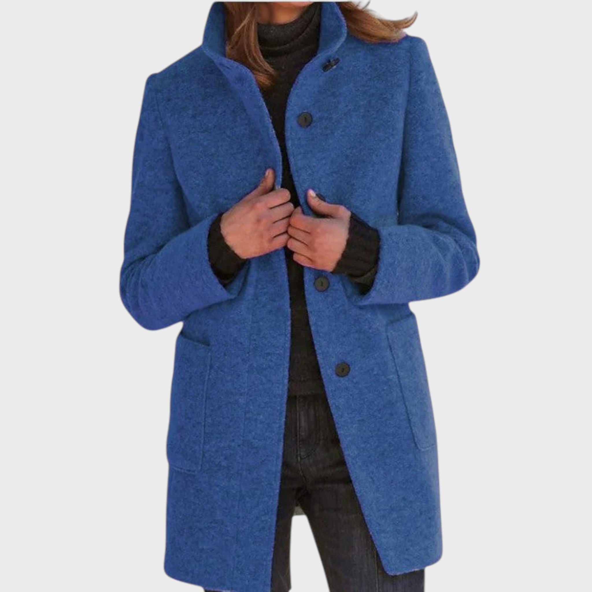 Simona - Palton elegant pentru femei cu guler înalt