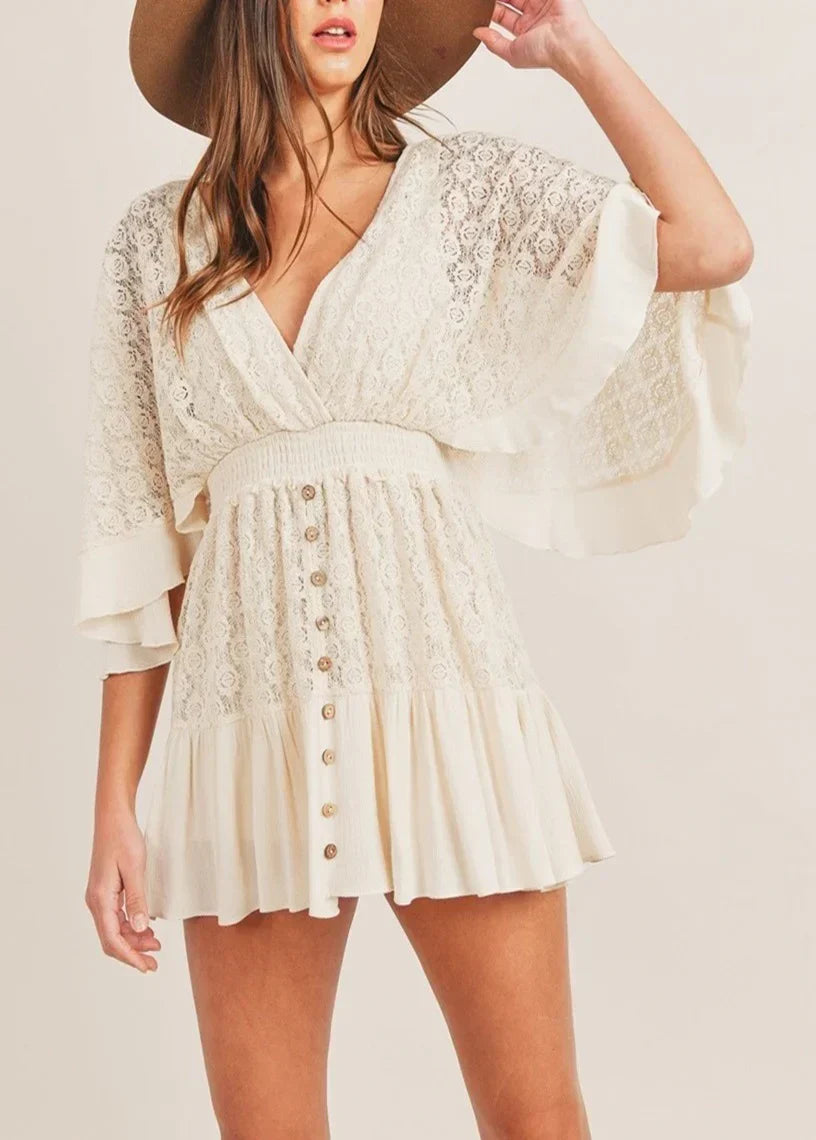 Camelia - rochie din dantelă