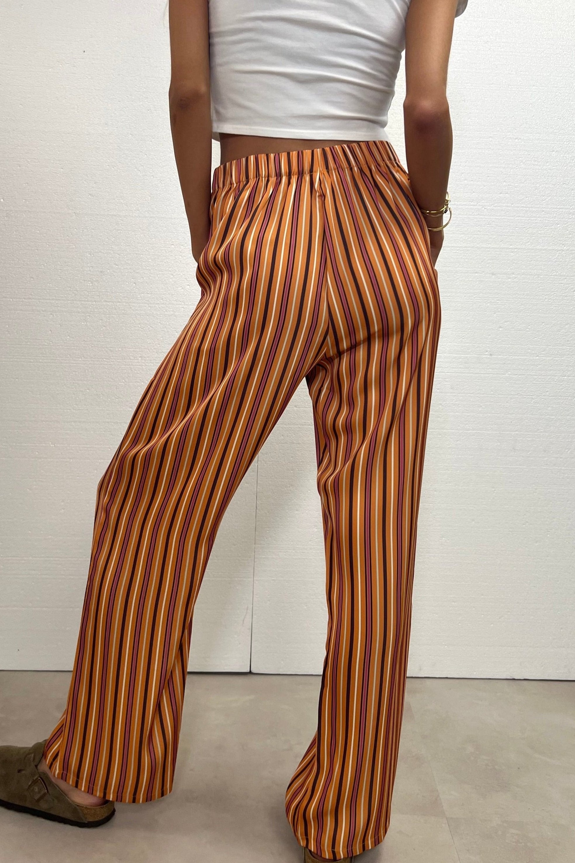 Raluca – Pantaloni lungi din satin
