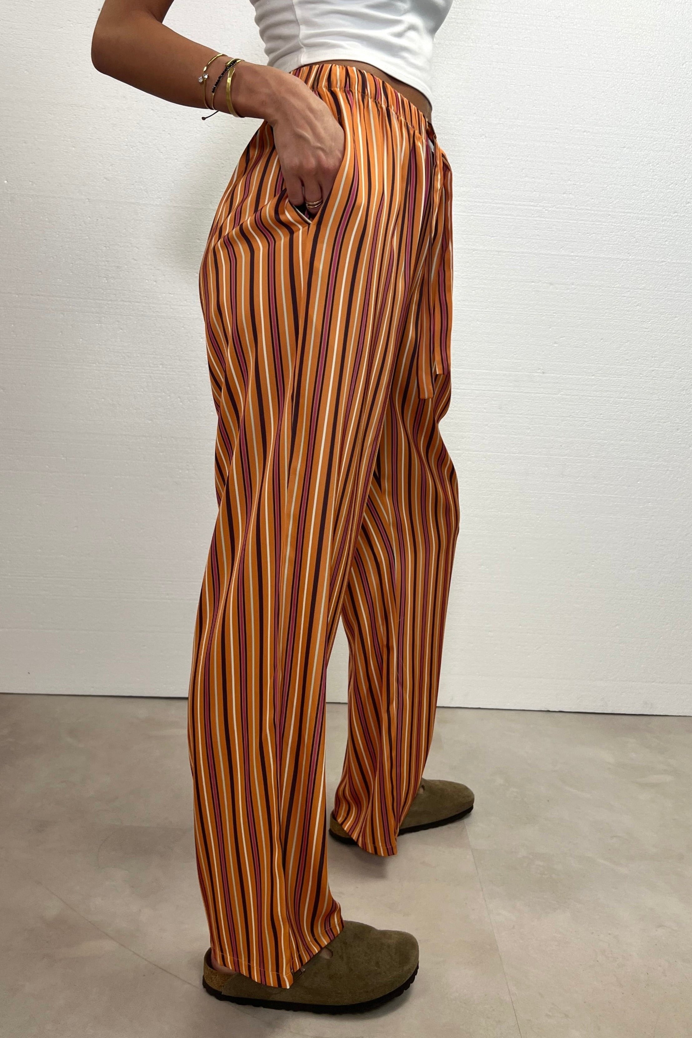 Raluca – Pantaloni lungi din satin