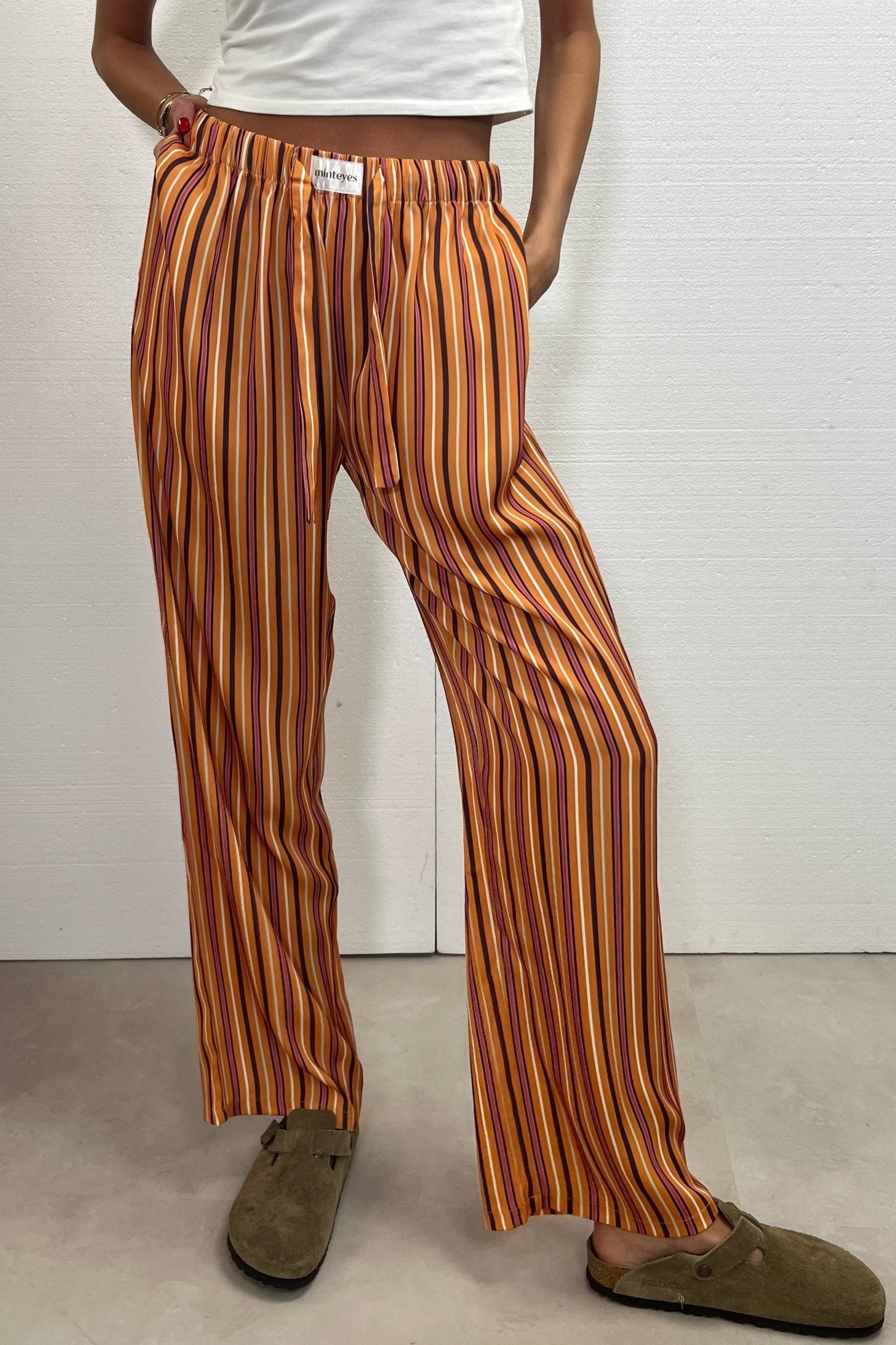 Raluca – Pantaloni lungi din satin