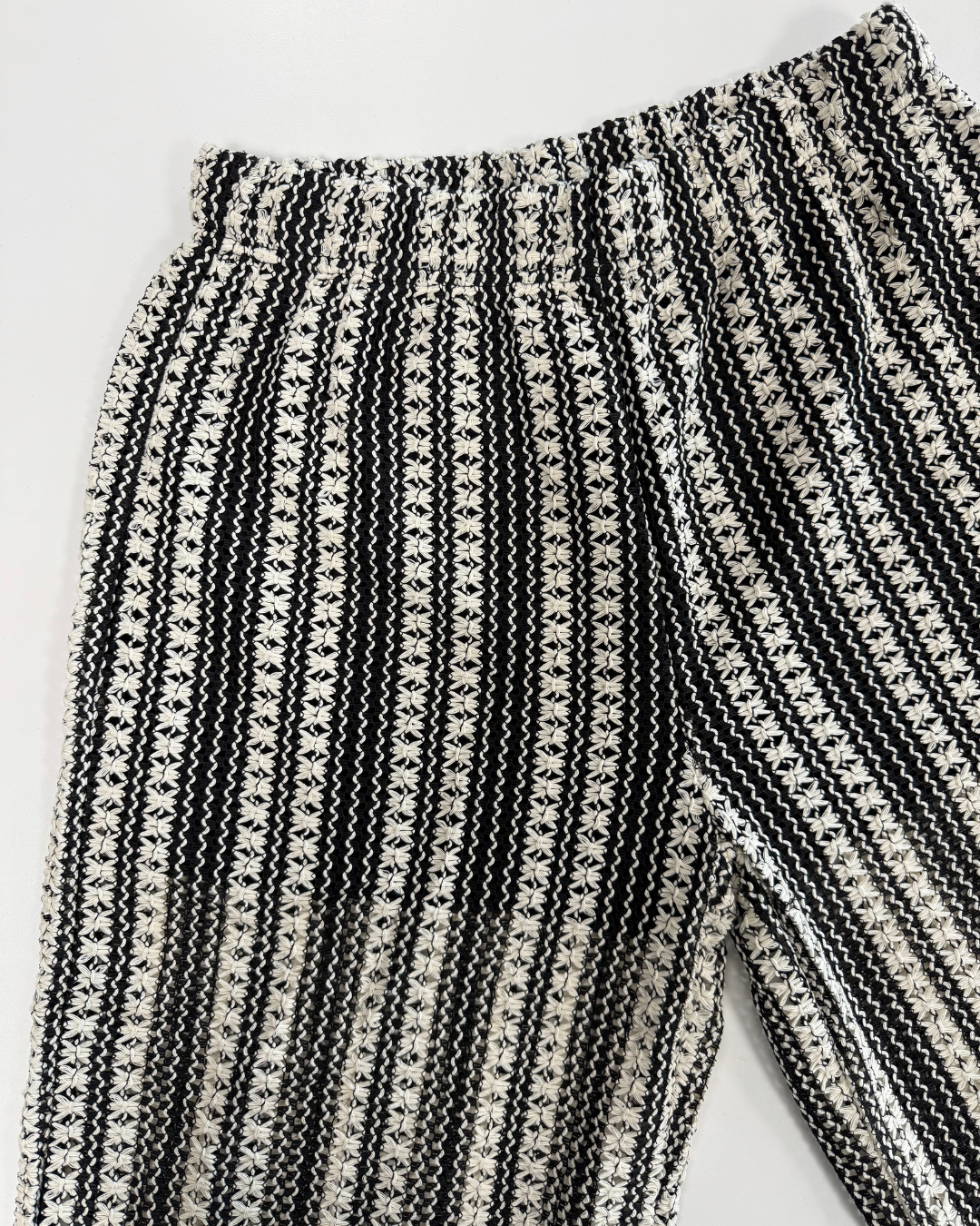 Daria | Pantaloni de vară | Negru/Alb | Tall