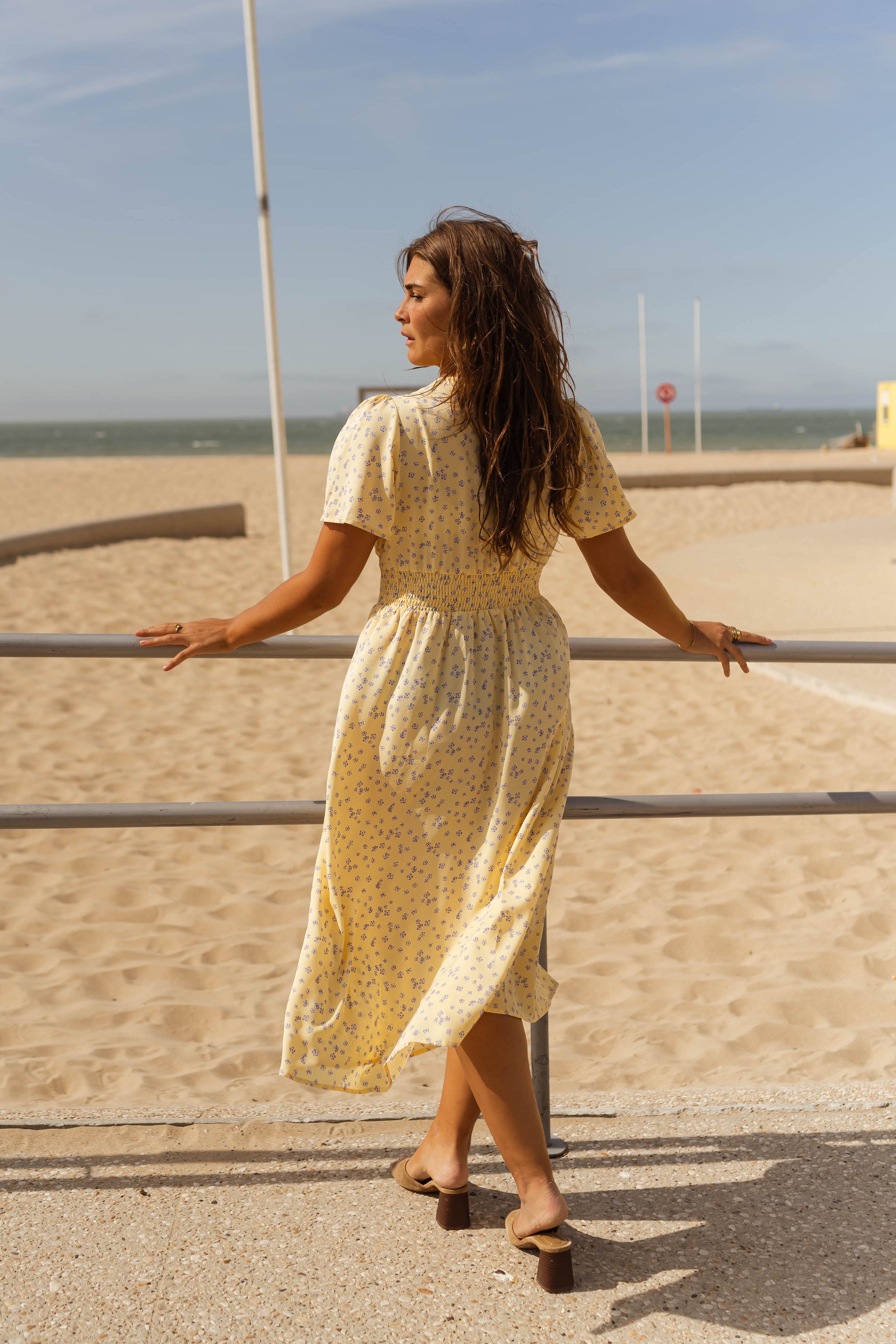 Ioana™ | Rochie midi de vară cu flori